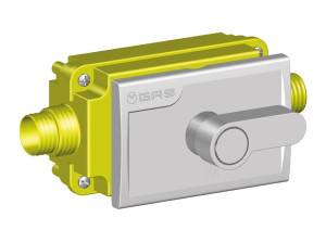 Утопленный газовый запорный кран с внешним рычагом