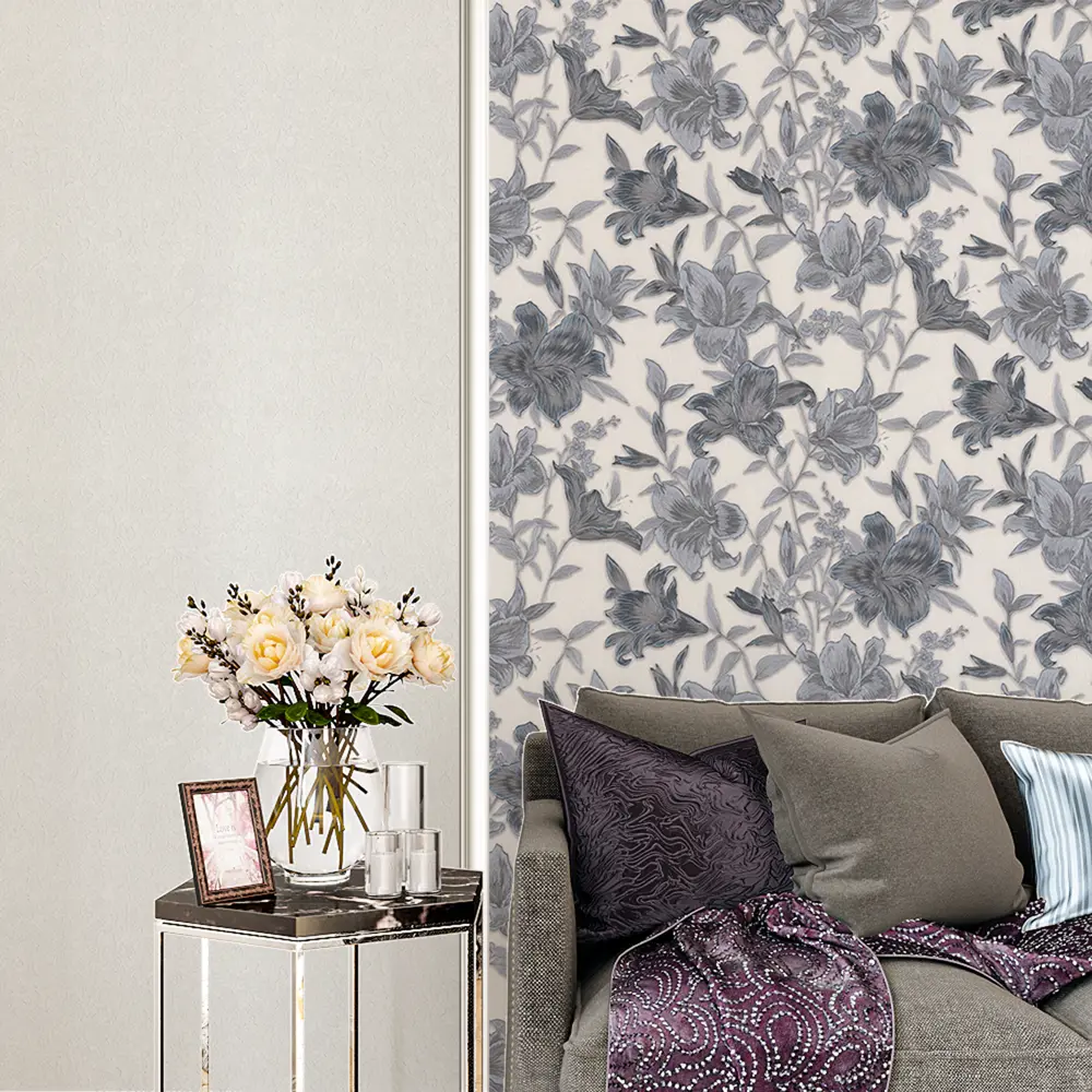 Обои флизелиновые Junona серые 1.06 м PP71591-14 Santreyd STLM-2103177 - Вид №2