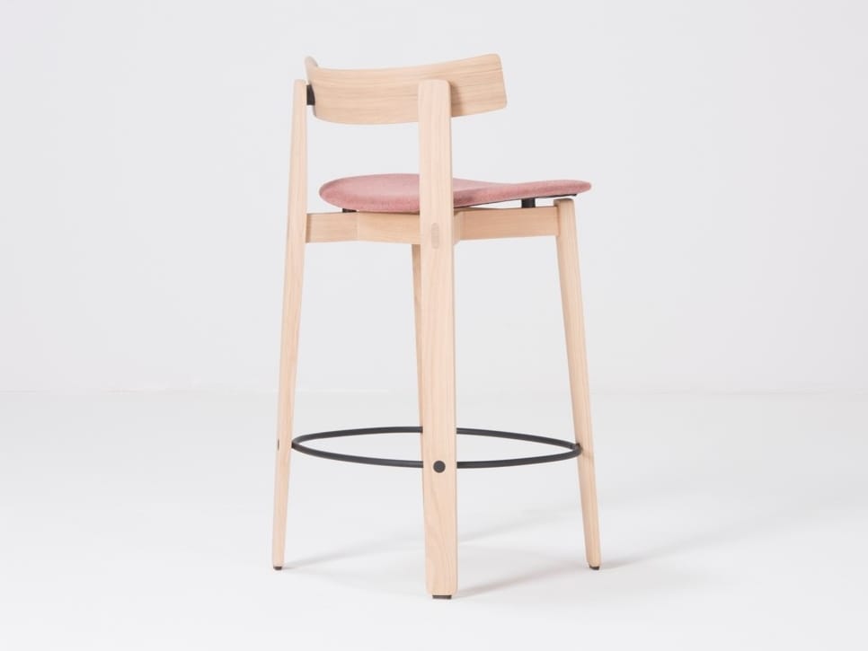 Дубовый барный стул со спинкой Gazzda ARCH-00101904 - Вид №4