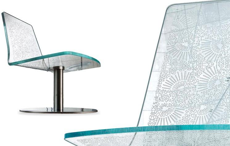 Reflex Поворотный стеклянный стул sun-id-1409915 - Вид №1