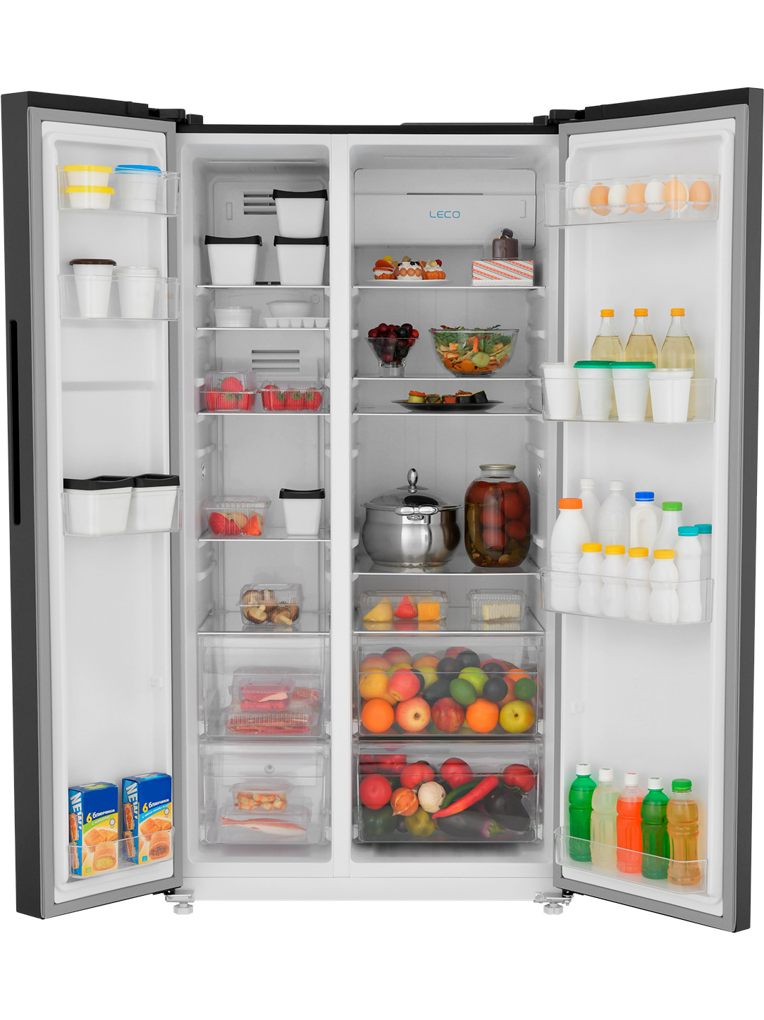 9953099 Холодильник Side by Side   ZUGEL ZRSS630B черный STDN-0027801 - Вид №4