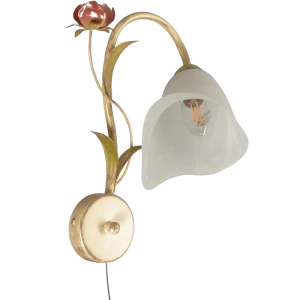 Бра Oран 1xE14x60 Вт, металл/стекло, цвет белый