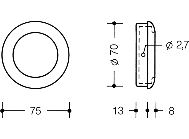 538.75ML впускной кожух HEWI USA Produkte  - Вид №1