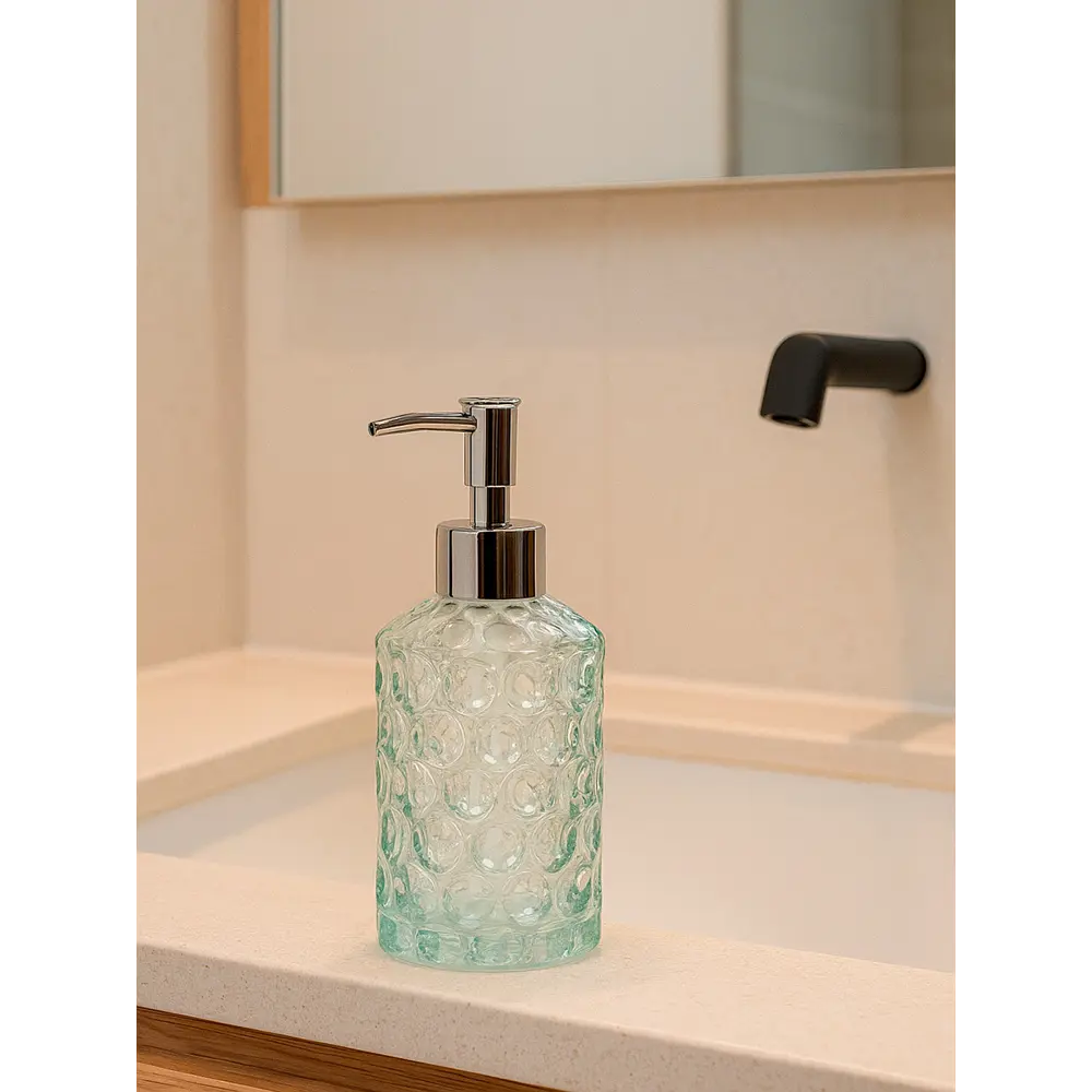 Дозатор для мыла баблз стекло зеленый Santreyd STLM-2204333 - Вид №2