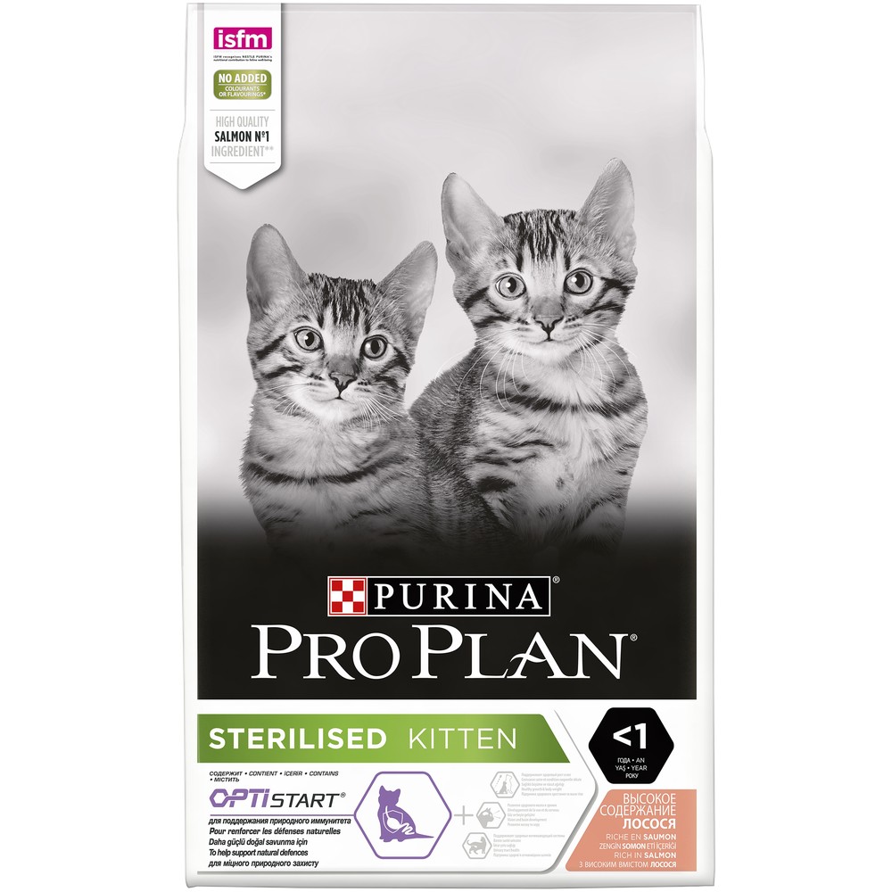ПР0059674 Корм для котят для стерилизованных, лосось сух. 10кг Pro Plan 