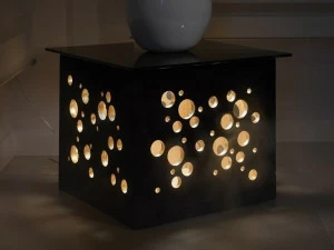 IndakoLab Журнальный столик из дерева и стекла Velvetlab