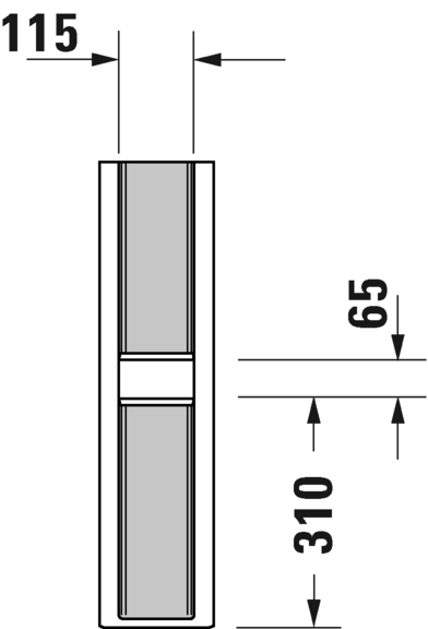 0858240000 Пьедестал для раковины овальная Duravit Darling New - Вид №3