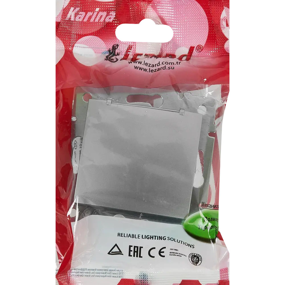 Розетка Lezard Karina с заземлением с крышкой цвет матовый серый 84408474 STLM-2059422 - Вид №7