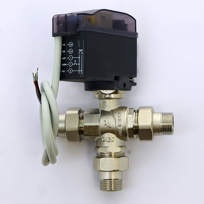 Кран сгон НН 3/4" 3-ходовой с сервоприводом MODULO COMPACT EMMETI 1425808 - Вид №1