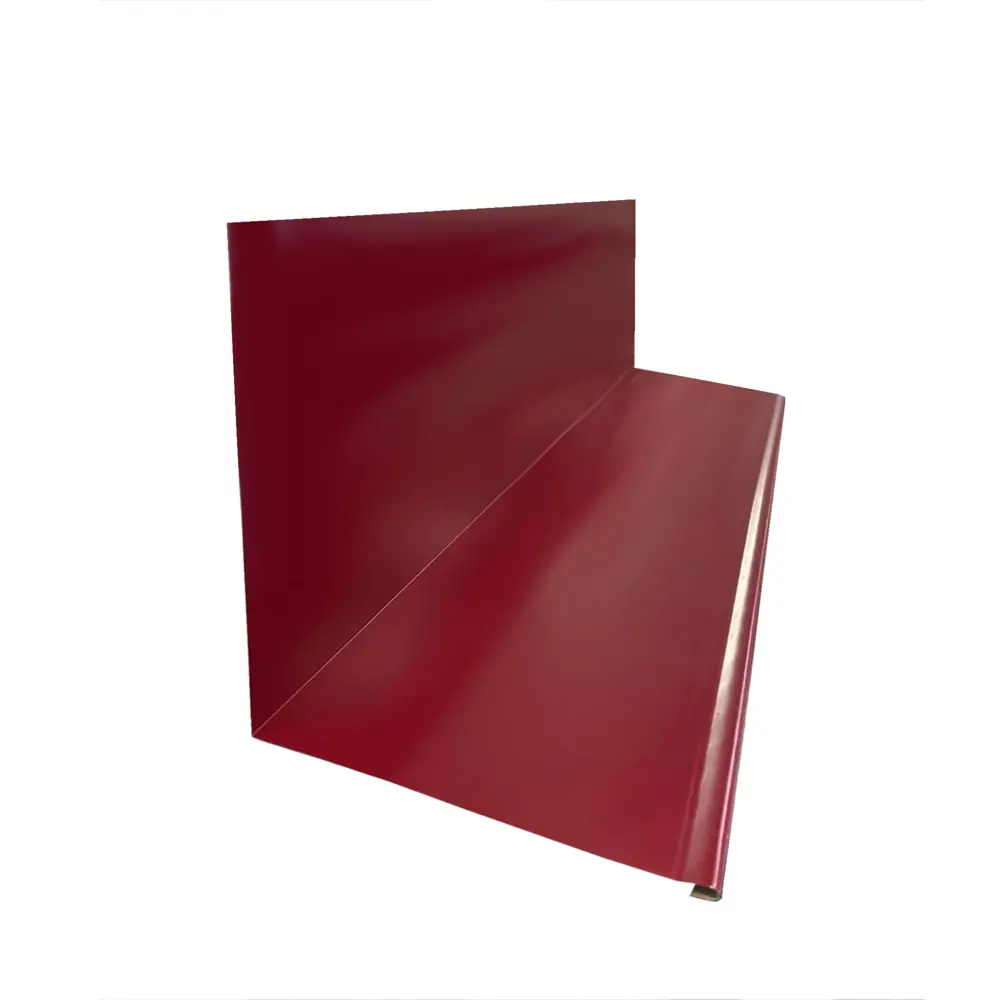 Планка примыкания верхняя 150x145 мм 2 м 0.4мм RAL 3005 Красный ТАВРОС STLM-2022495