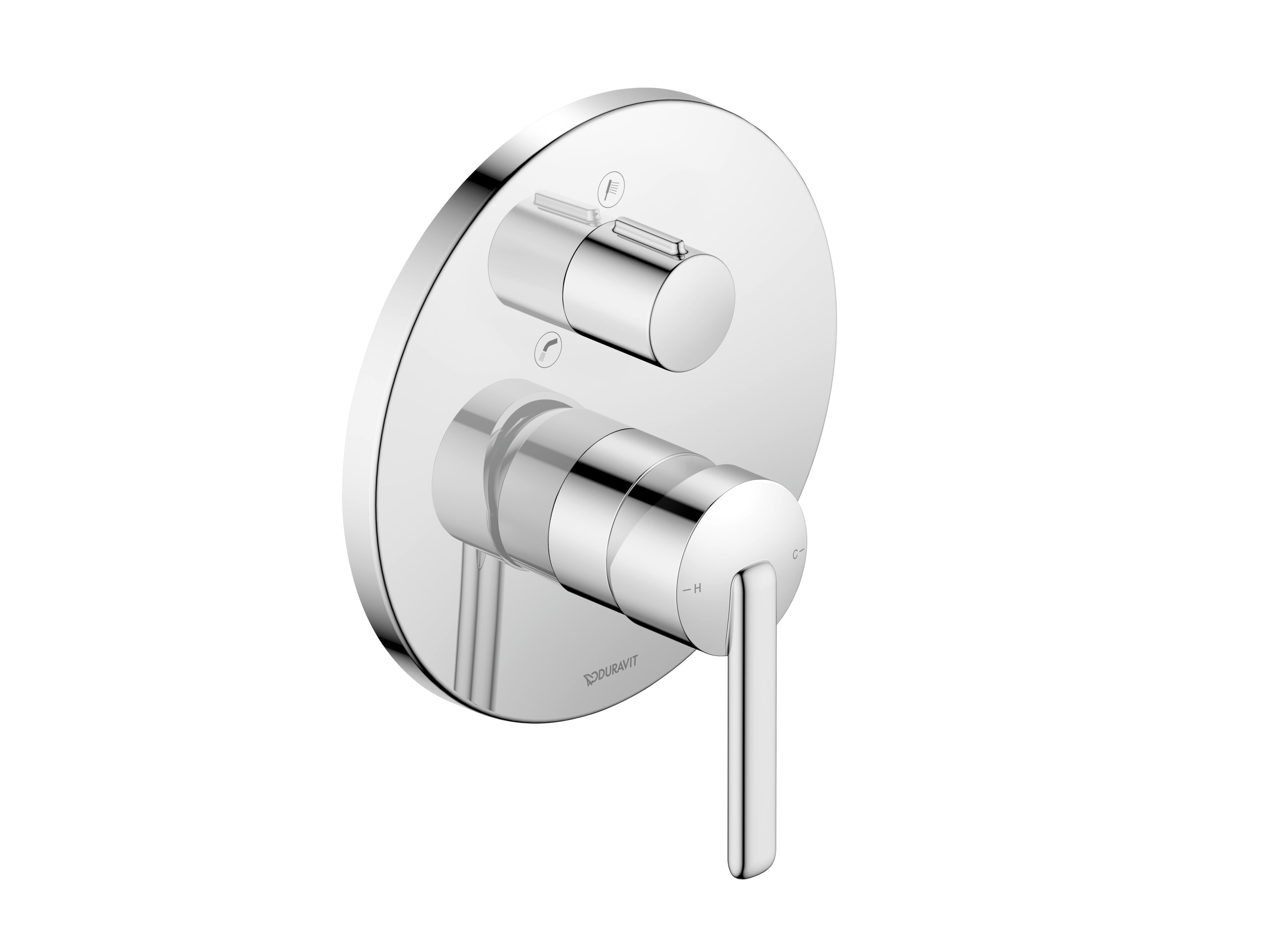 Однорычажный настенный смеситель для ванны с переключателем Duravit Balcoon ARCH-00088309 - Вид №1