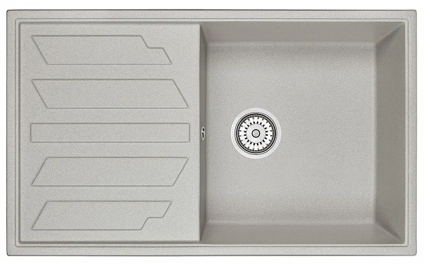 8601, БАЗАЛЬТ, кухонная мойка, кварц GRANULA 8601-ST256 - Вид №1