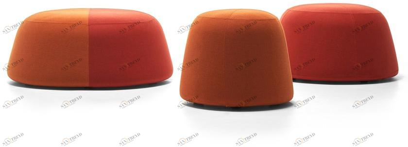 MDF Italia Пуф из круглой ткани с обивкой sun-id-1404029