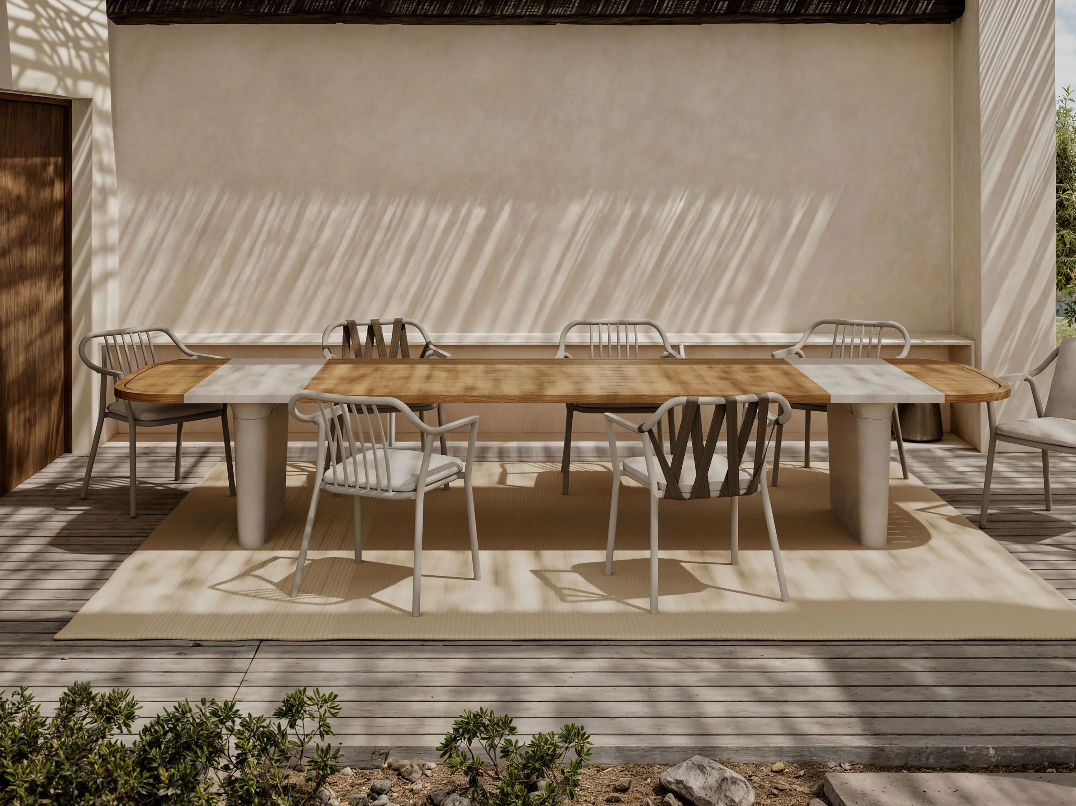 Прямоугольный садовый стол из тикового дерева YAAZ Semt ARCH-00089971 - Вид №5