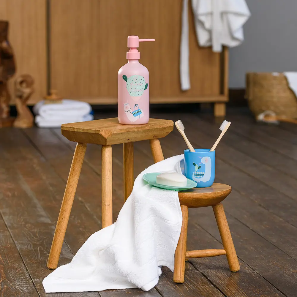 Мыльница Lama с цветком стекло цвет зеленый Santreyd STLM-2180679 - Вид №4