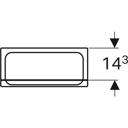 869012000 Подвесной шкаф Geberit Renova Plan с одной дверью Geberit  - Вид №2