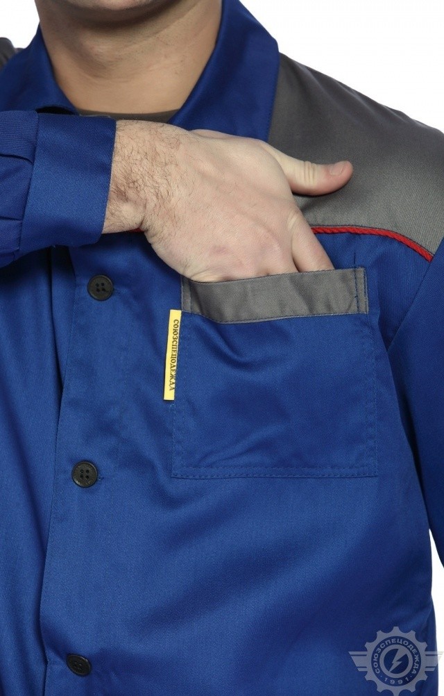 65399 Костюм "Труд" василек-серый  Летняя спецодежда  размер 56-58/182-188  - Вид №12