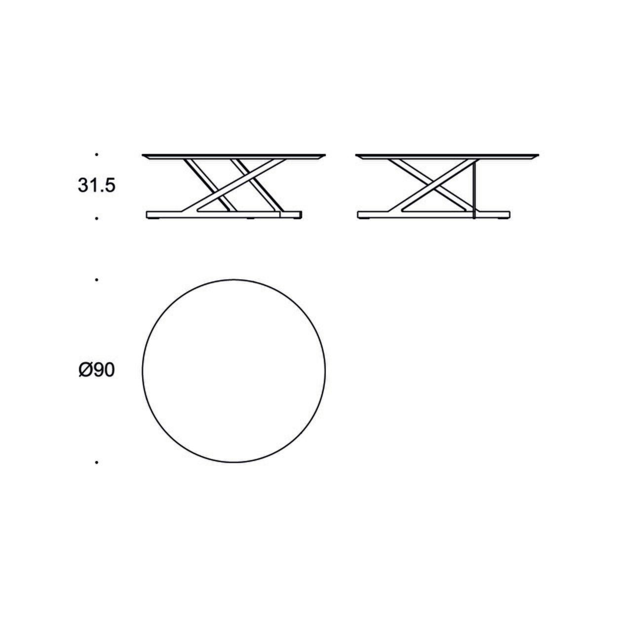 Круглый металлический журнальный столик Busnelli JAGGER ARCH-00088035 - Вид №6
