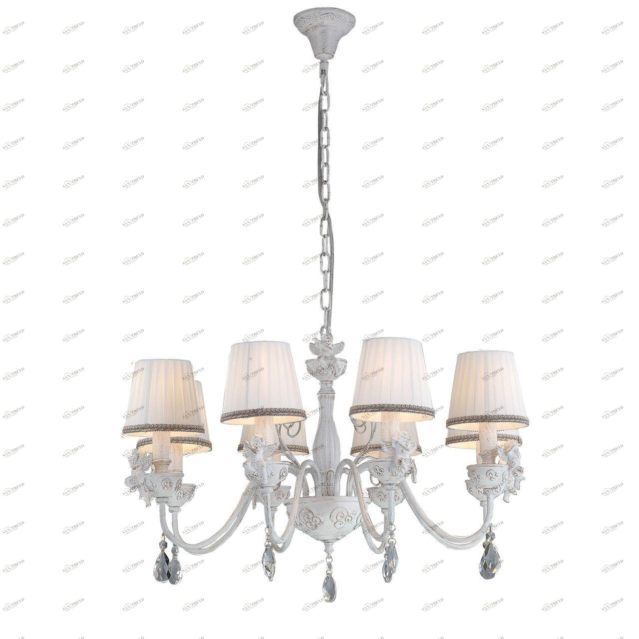Подвесная люстра Arte Lamp Сherubino A5656LM-8WG ARTE LAMP ДИЗАЙНЕРСКИЕ, СHERUBINO 108455 Белый 