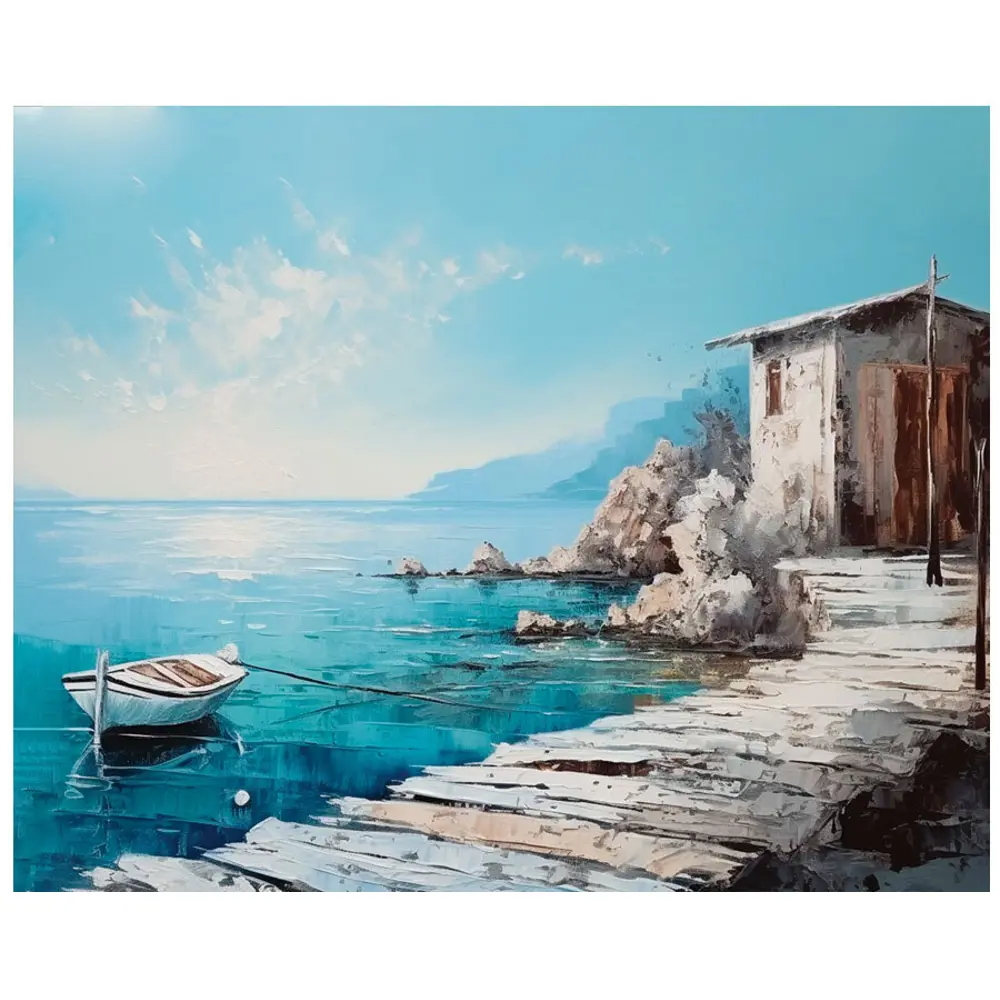 Картина FBRUSH 'Причал' 50×40 см для современного интерьера 89355711 STLM-1573068