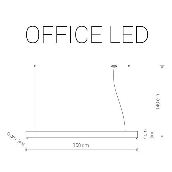 Подвесной светодиодный светильник Nowodvorski Office Led 9356 NOWODVORSKI ДИЗАЙНЕРСКИЕ, OFFICE LED 200506 Графит  - Вид №1