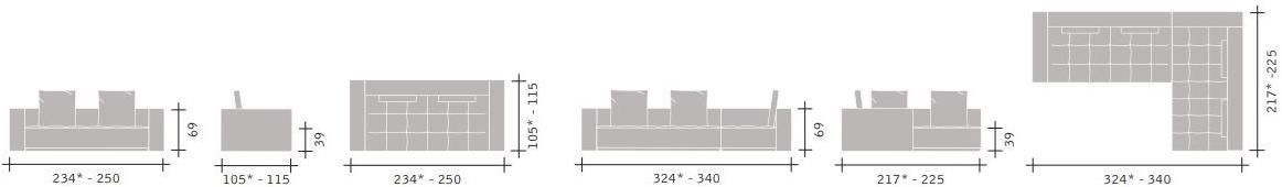 Flou Модульный тканевый диван Doze sun-id-1413757 - Вид №10