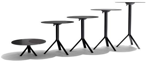 Joli Высокий круглый алюминиевый стол с откидной крышкой Fizz sun-id-1394032 - Вид №2