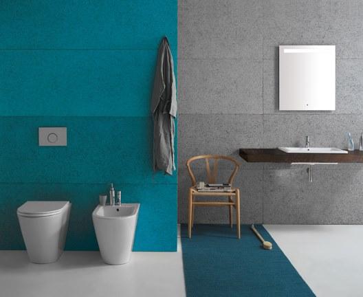 Fo001.bi / fo002.bi Приставной унитаз напольный Белый Ceramica Globo FORTY3 Италия - Вид №3