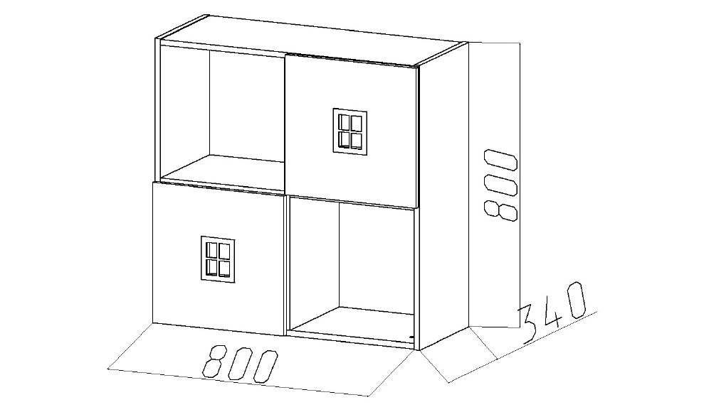 Полка детская квадратная "Амстердам-2" МАНДАРИН АМСТЕРДАМ 179508 Зеленый Santreyd  - Вид №3