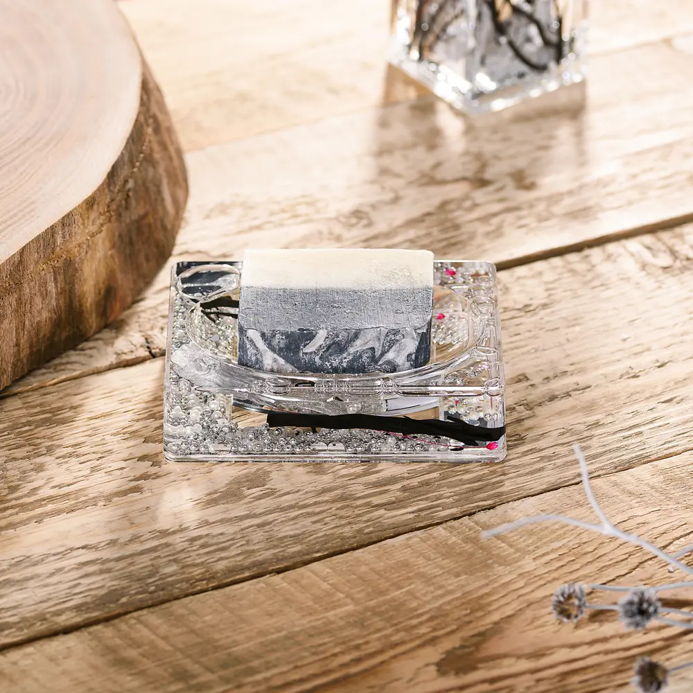 Мыльница Silven акрил цвет серебристый VERRAN STLM-2022557 - Вид №1