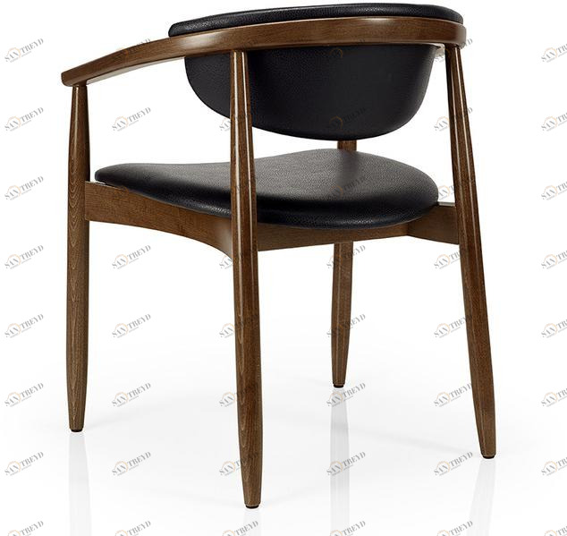 JMS Кожаный стул для ресторана с подлокотниками Joanna M954c