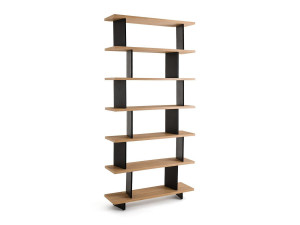 Самонесущий книжный шкаф из МДФ и металла