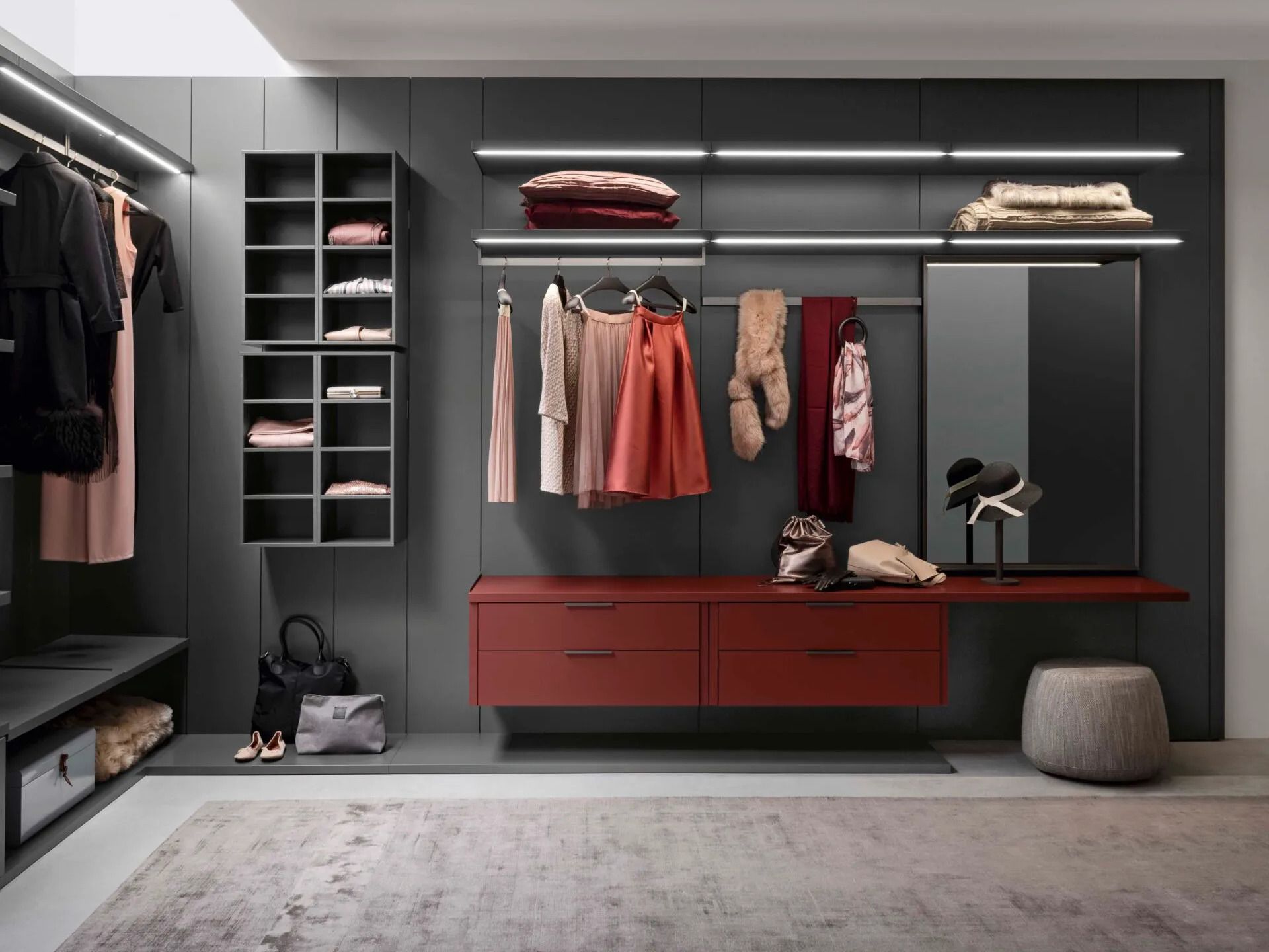 Деревянная секционная гардеробная Alf DaFrè STORE ARCH-00107618 - Вид №15