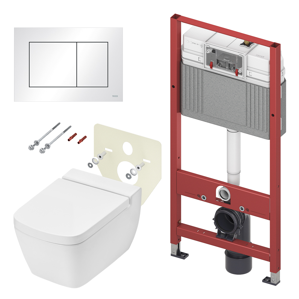 9400413.WC2 Комплекты из инсталляций, панелей смыва и унитазов one Tece 