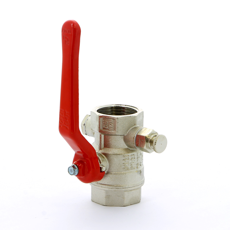 Кран шаровой ВВ с заглушкой и дренажным вентилем рычаг ITAP 1" 1151 - Вид №2