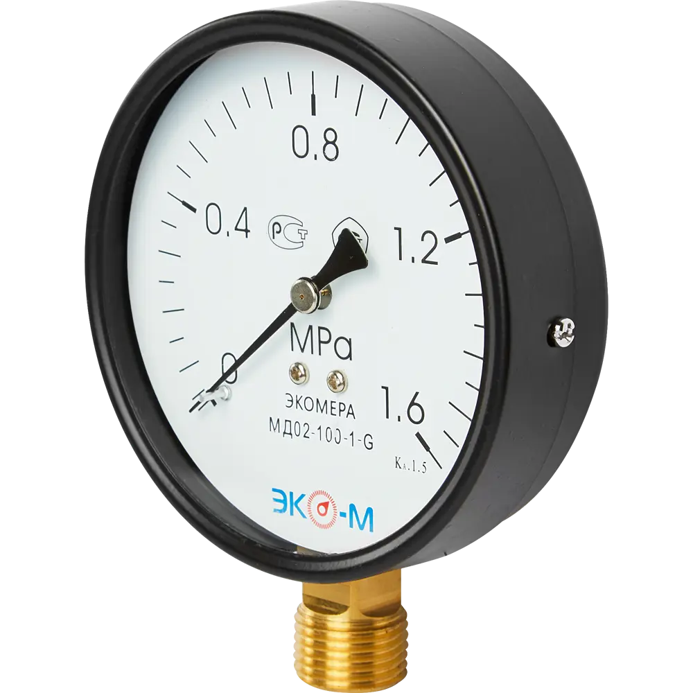 Манометр радиальный Росма МД 02 16 бар 1/2" 100 мм Santreyd STLM-2007284 - Вид №1
