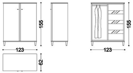 OPERA CONTEMPORARY Низкий шкаф из дерева Desiré Desire sun-id-1444786 - Вид №3