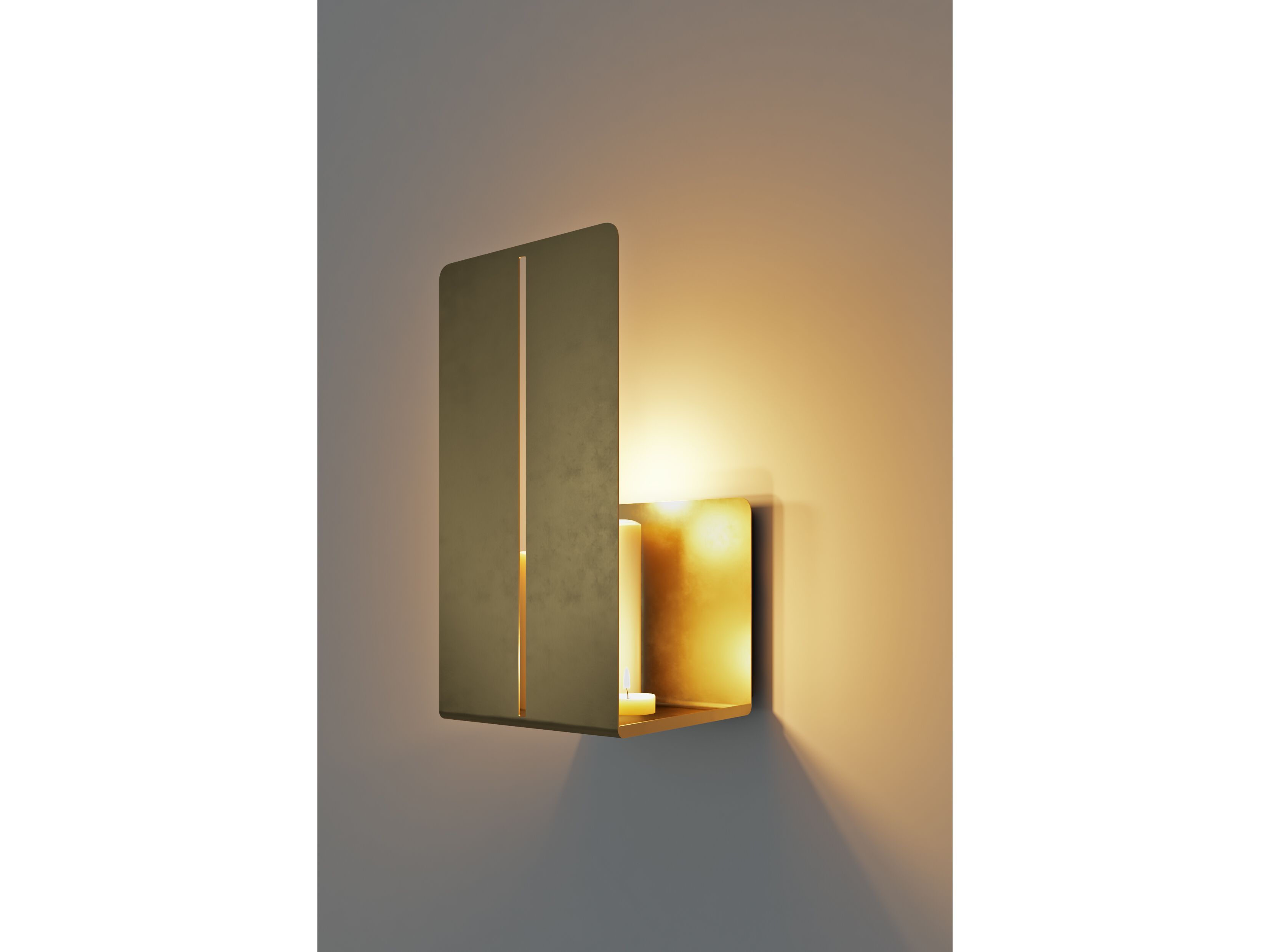 Латунный настенный подсвечник 247LAB RB ARCH-00104591 - Вид №1