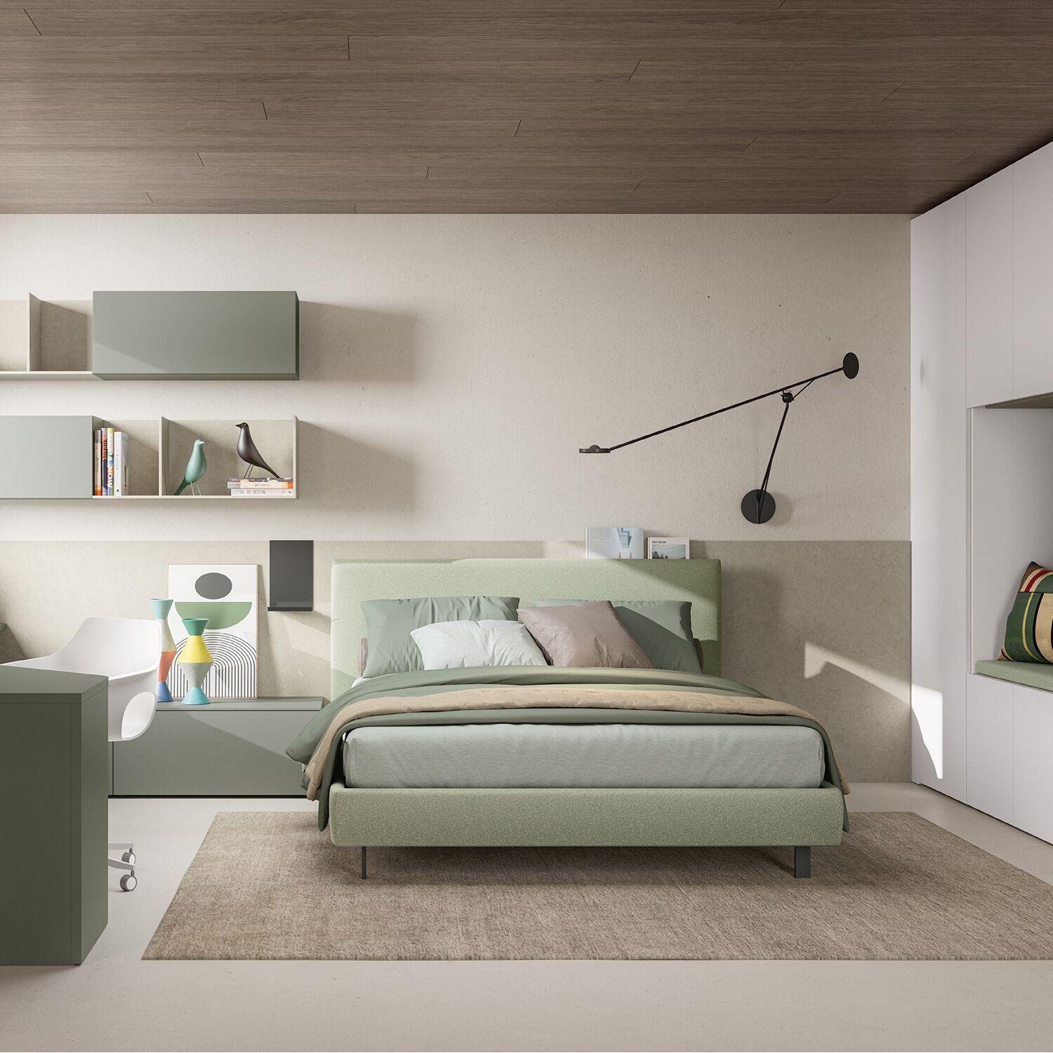 Секционная спальня для мальчиков Zalf Alterna ARCH-00094426 - Вид №4