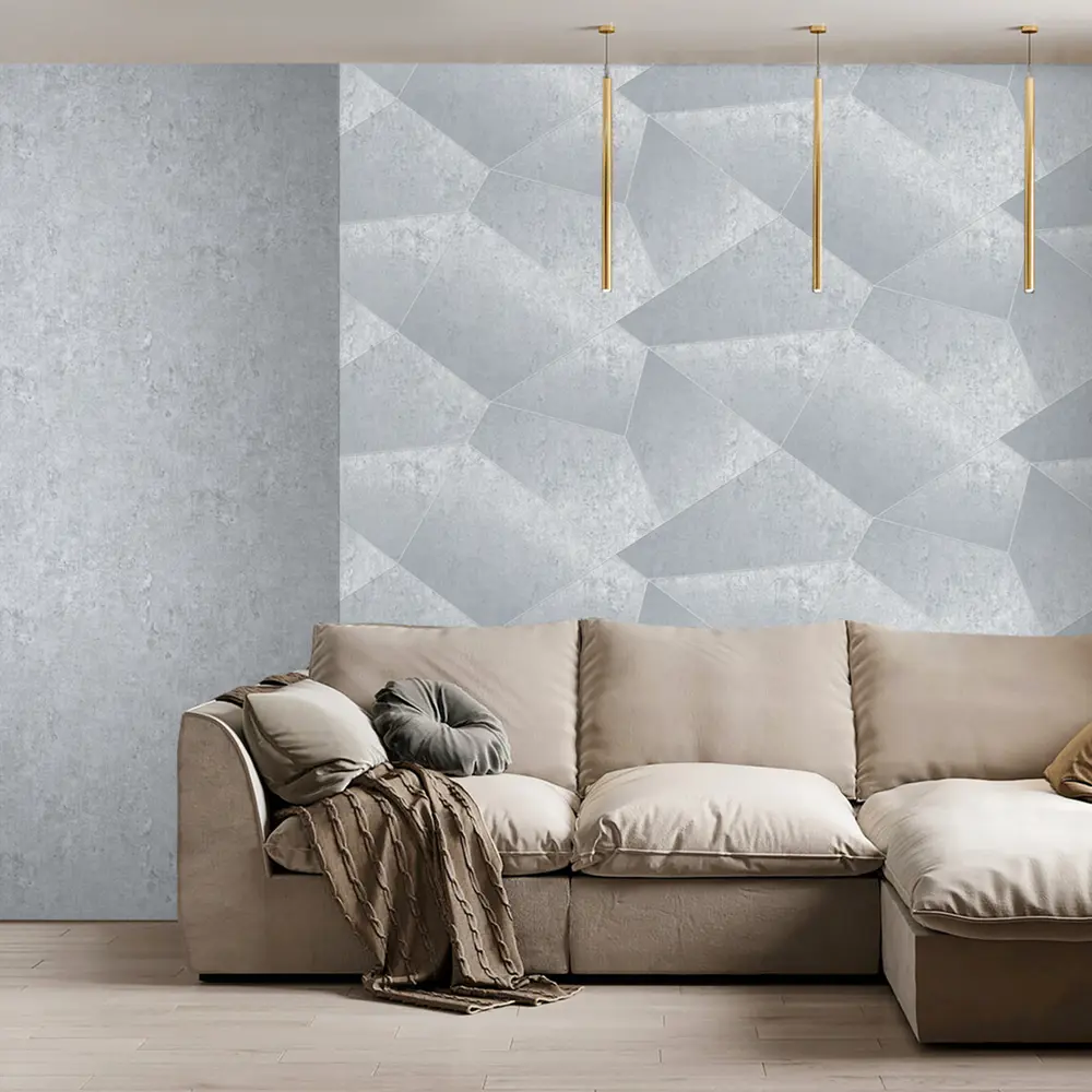 Erismann Aksioma: флизелиновые обои светло-серые с геометрическим узором 89404417 STLM-1566528 - Вид №3