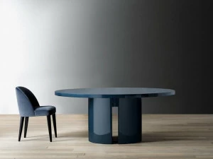 Meridiani Круглый обеденный стол из дерева Gong