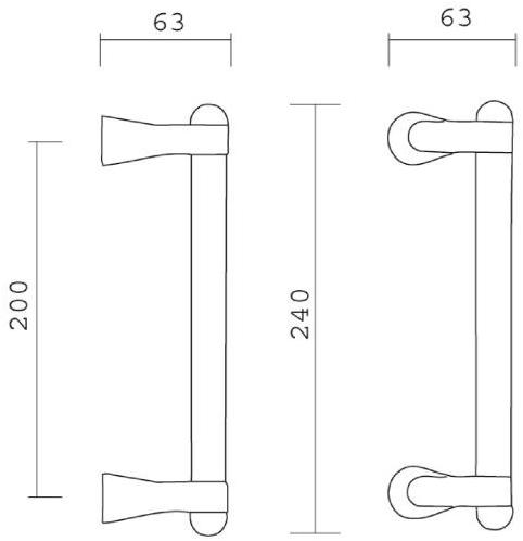 Pasini Ручка из латуни  0441  - Вид №3