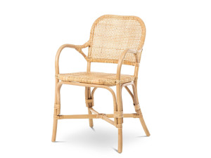 Стул из ротанга с подлокотниками