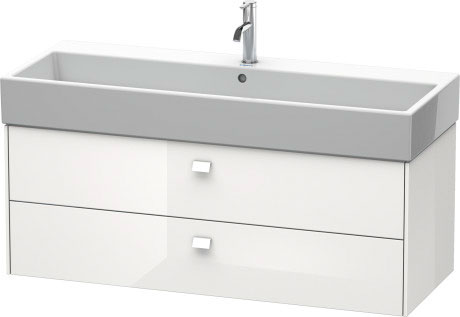 BR415702222 Brioso Тумбочка подвесная Белый глянцевый декор Duravit - Вид №2