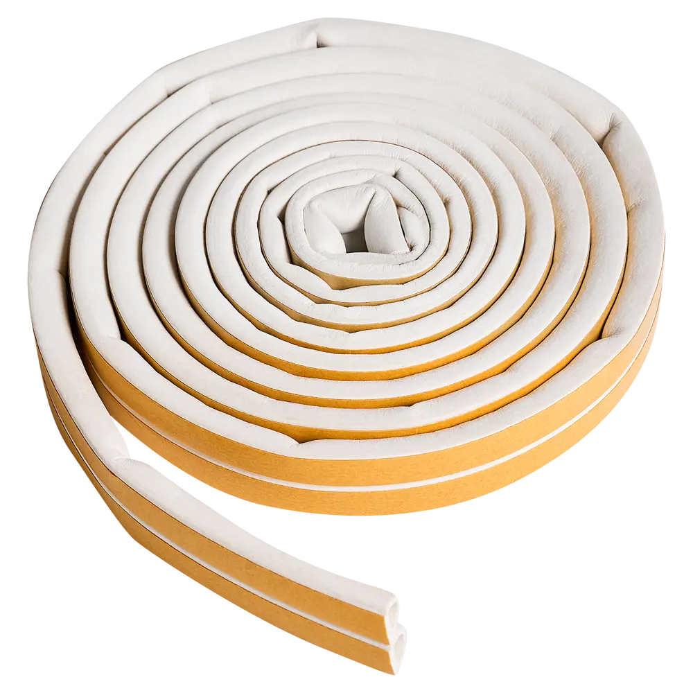 Уплотнитель EPDM для окон и дверей самоклеящийся MONLID D-профиль 6 м цвет белый STLM-2127098