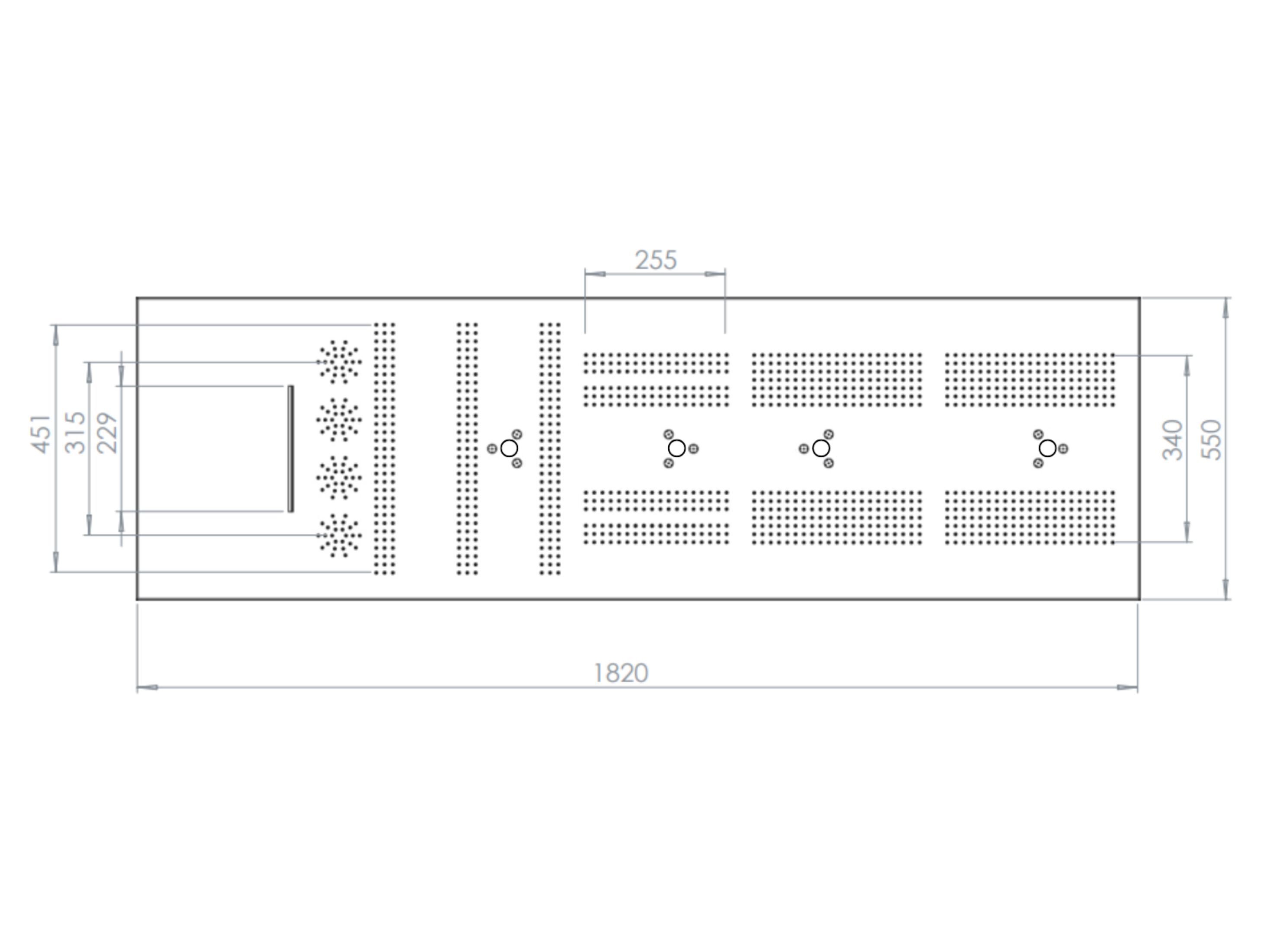 Виши матовый стальной душ с хромотерапией Aquademy Vichy Shower ARCH-00088173 - Вид №7