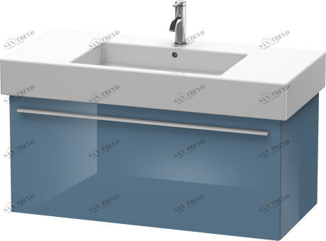 XL605304747 Тумбочка подвесная X-Large #XL6053 1000 x 468 мм Каменно-синий глянцевый лак Duravit