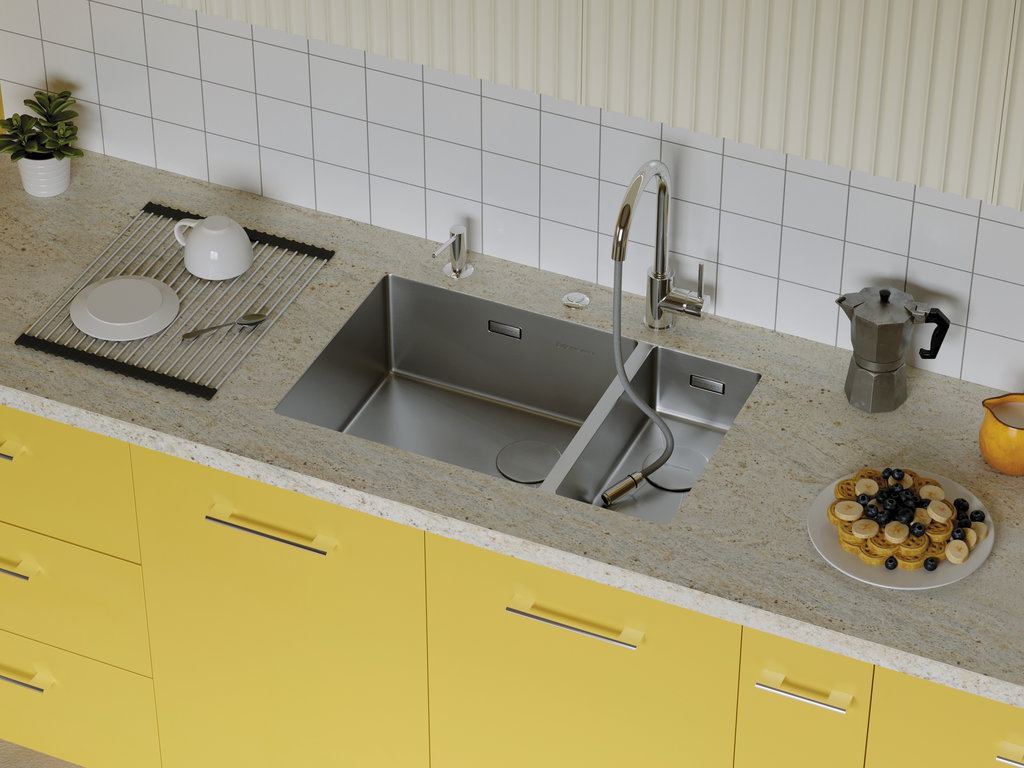 Кухонная мойка Taki 69-2-U/IF Side IN-L OMOIKIRI 4997049 - Вид №3