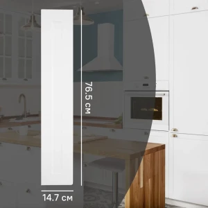 Фасад кухонного шкафа Ньюпорт 14.7x76.5 см KONSENSA МДФ цвет белый 89421665 STLM-2079553