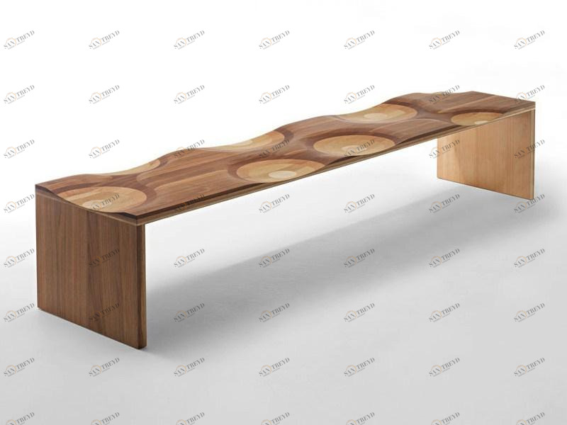 Casamania & Horm Скамейка из массива дерева Ripples sun-id-1449604